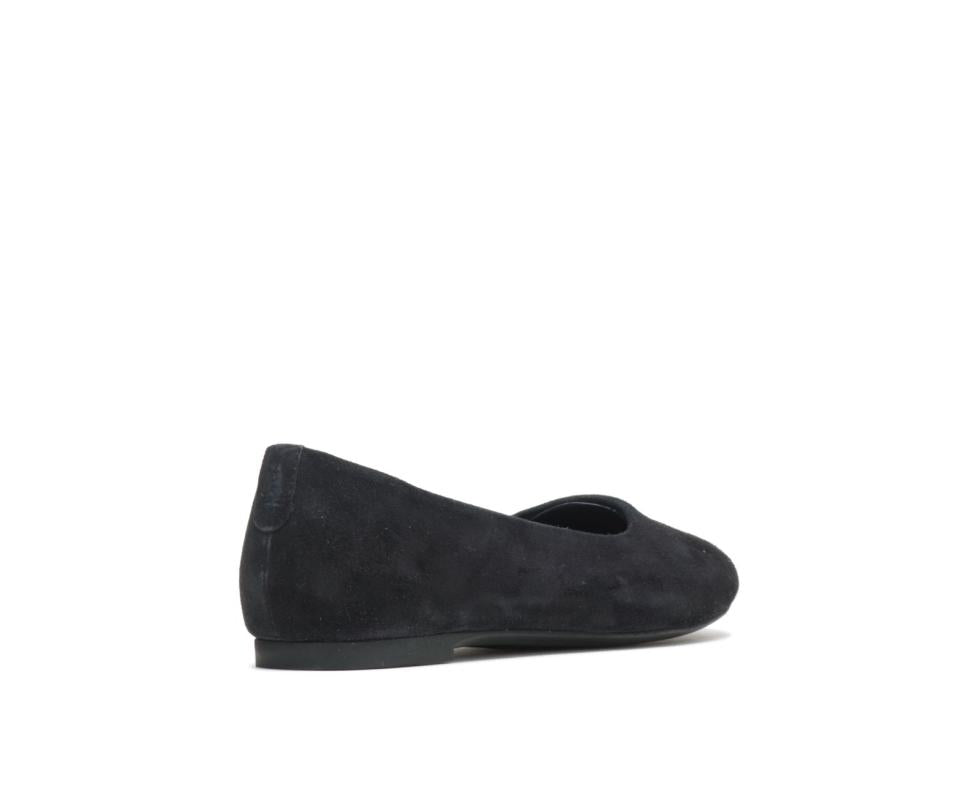 Hush Puppies Kendal Ballet Perfect Fit Black Suede | Women Flats &amp; Slip-Ons