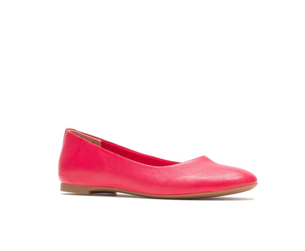 Hush Puppies Kendal Ballet Perfect Fit Fire Red Leather | Women Flats &amp; Slip-Ons