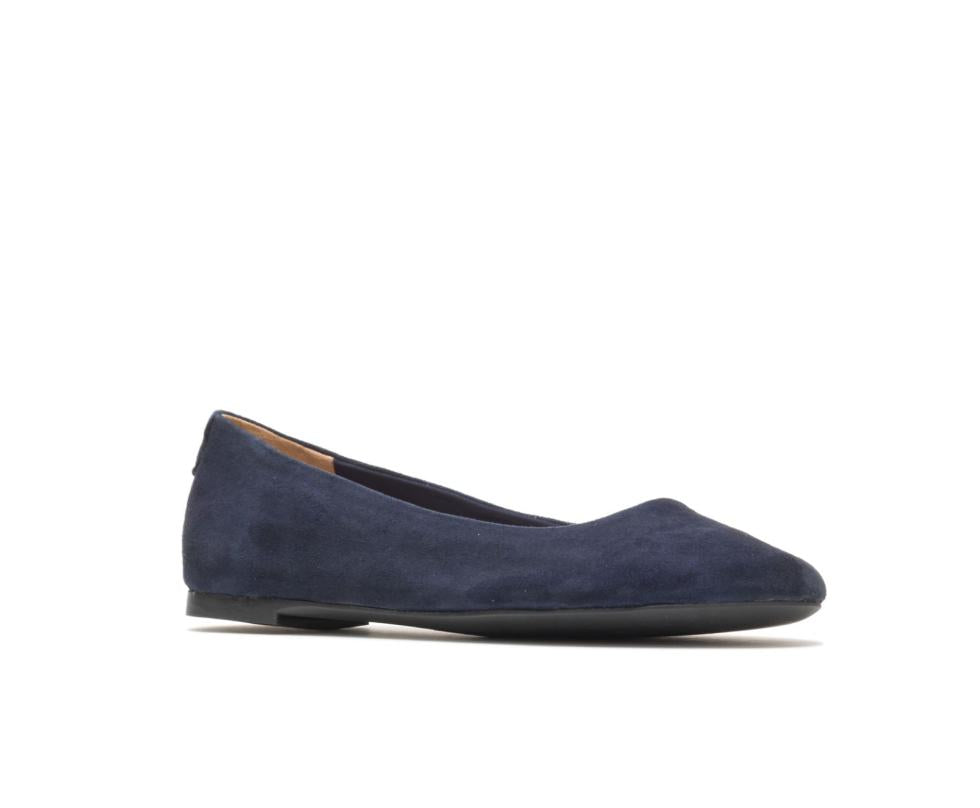 Hush Puppies Kendal Ballet Perfect Fit Navy Suede | Women Flats &amp; Slip-Ons