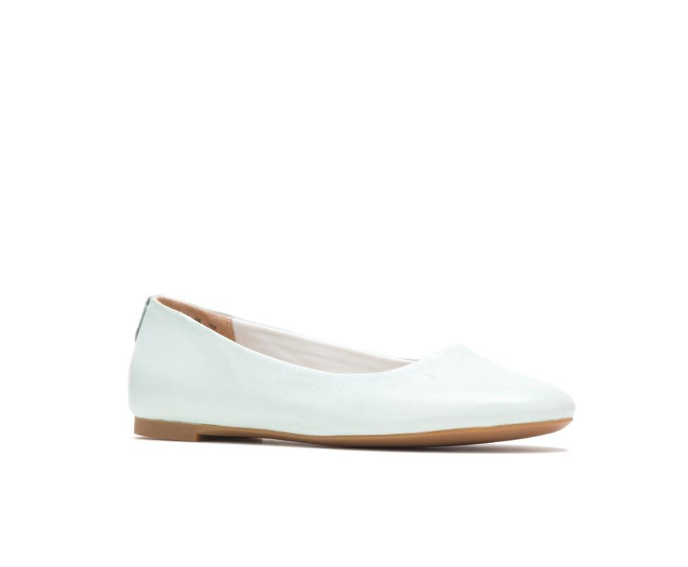 Hush Puppies Kendal Ballet Perfect Fit Pale Blue Leather | Women Flats &amp; Slip-Ons