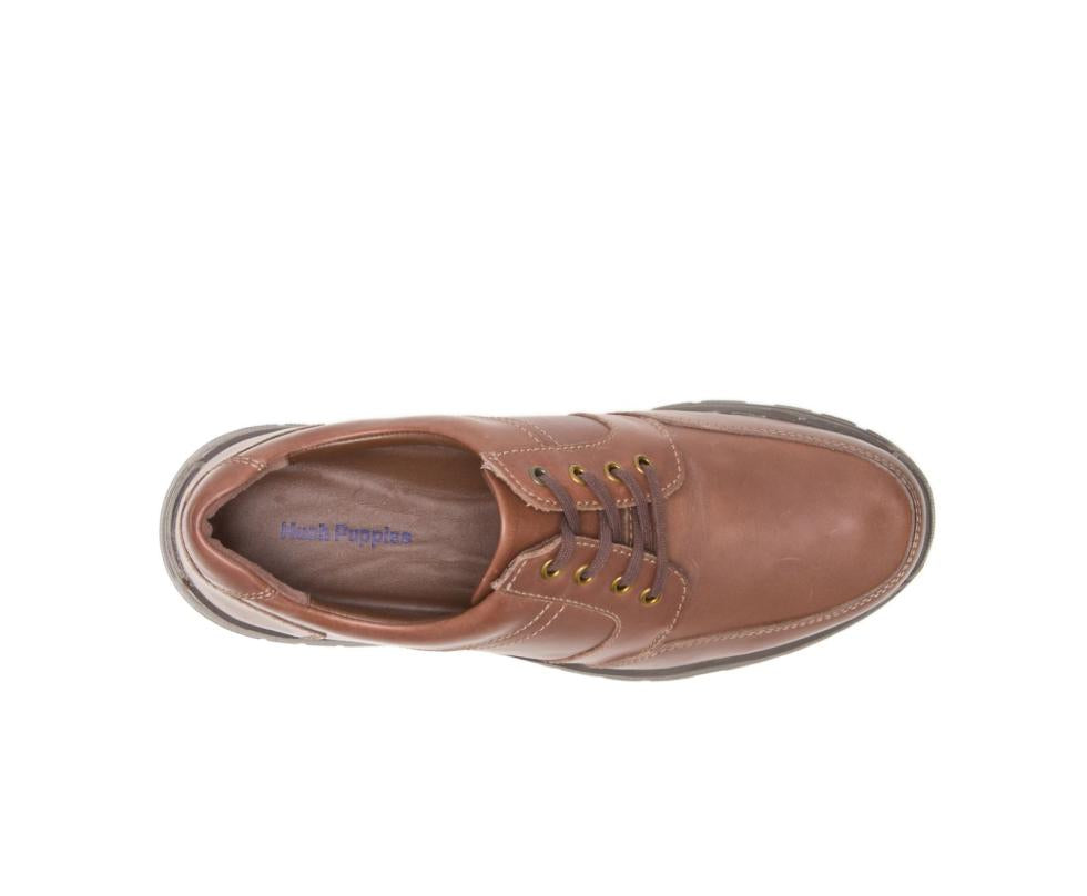 Hush Puppies Leader Henson Light Brown Leather | Men Walking Shoes