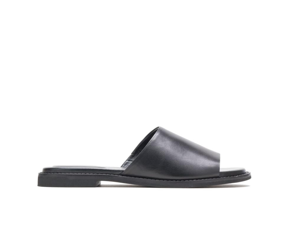 Hush Puppies Lexi Slide Black Leather | Women Sandals