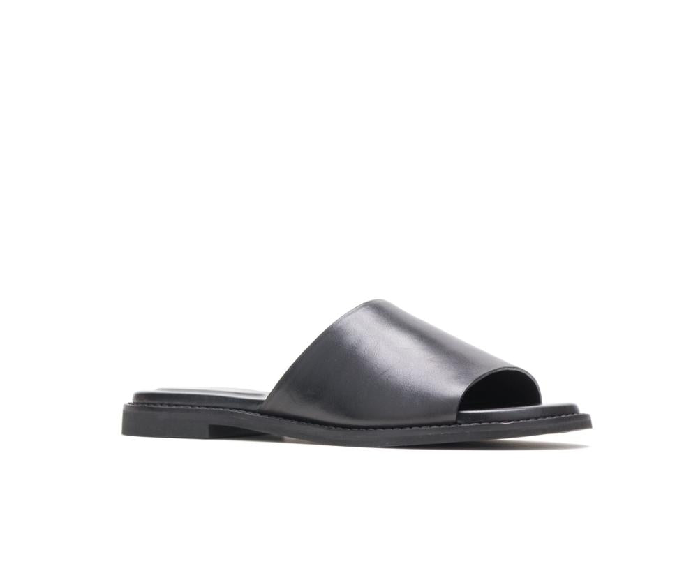 Hush Puppies Lexi Slide Black Leather | Women Sandals