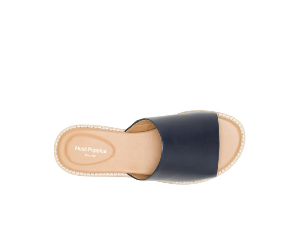 Hush Puppies Lexi Slide Navy Leather | Women Sandals