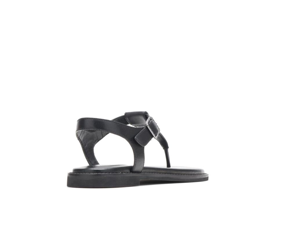Hush Puppies Lexi Toepost Black Leather | Women Sandals