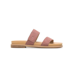 Hush Puppies Lilly 2 Band Slide Cognac Nubuck | Women Sandals