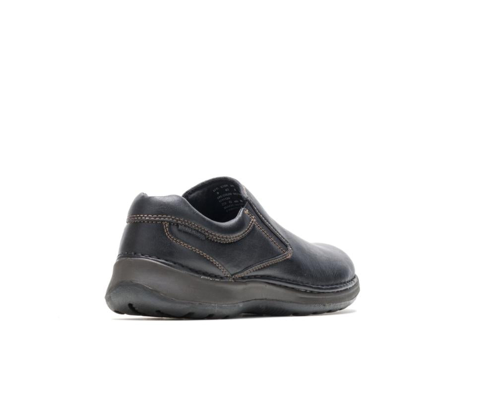 Hush Puppies Lunar Ii Black Leather | Men Slip-Ons