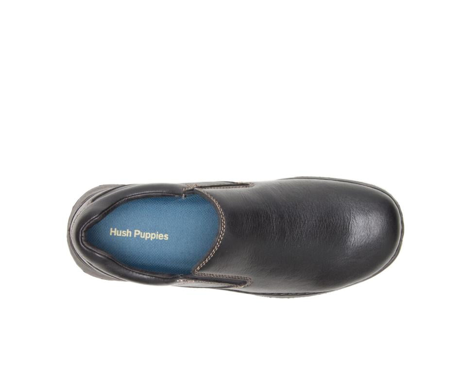 Hush Puppies Lunar Ii Black Leather | Men Slip-Ons