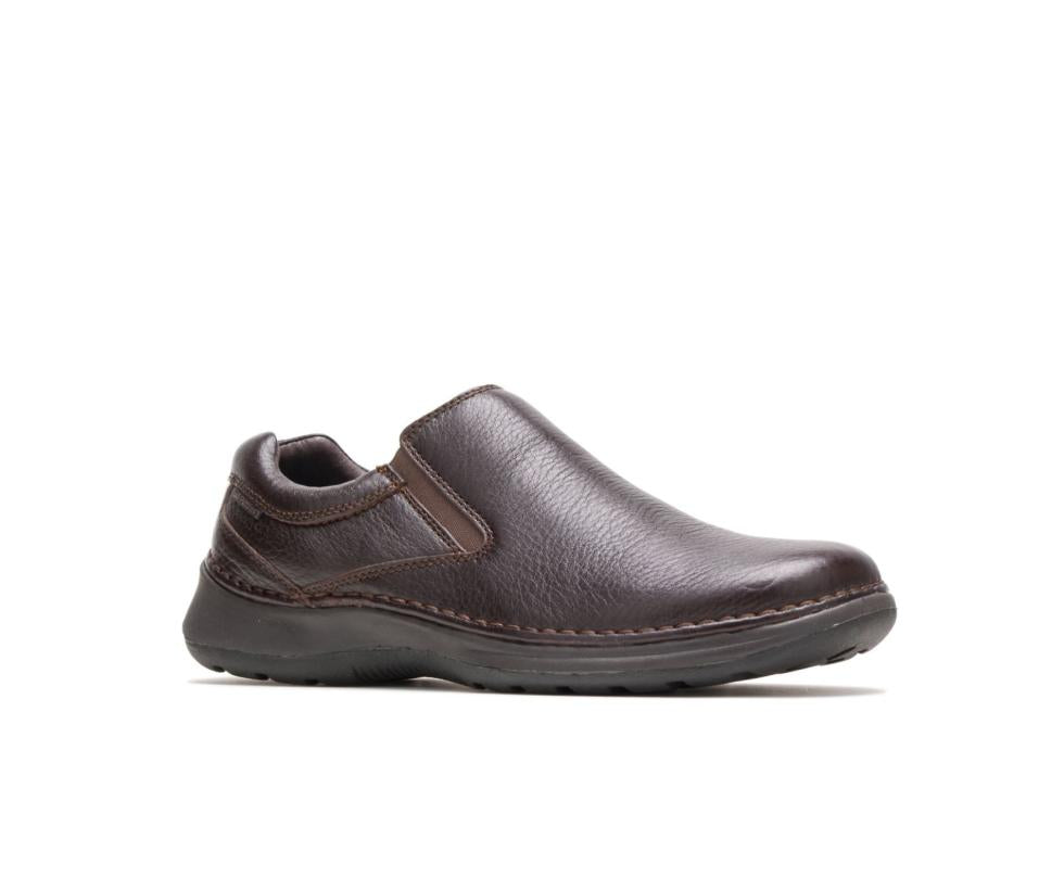 Hush Puppies Lunar Ii Dark Brown Leather | Men Slip-Ons