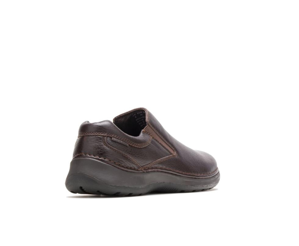 Hush Puppies Lunar Ii Dark Brown Leather | Men Slip-Ons