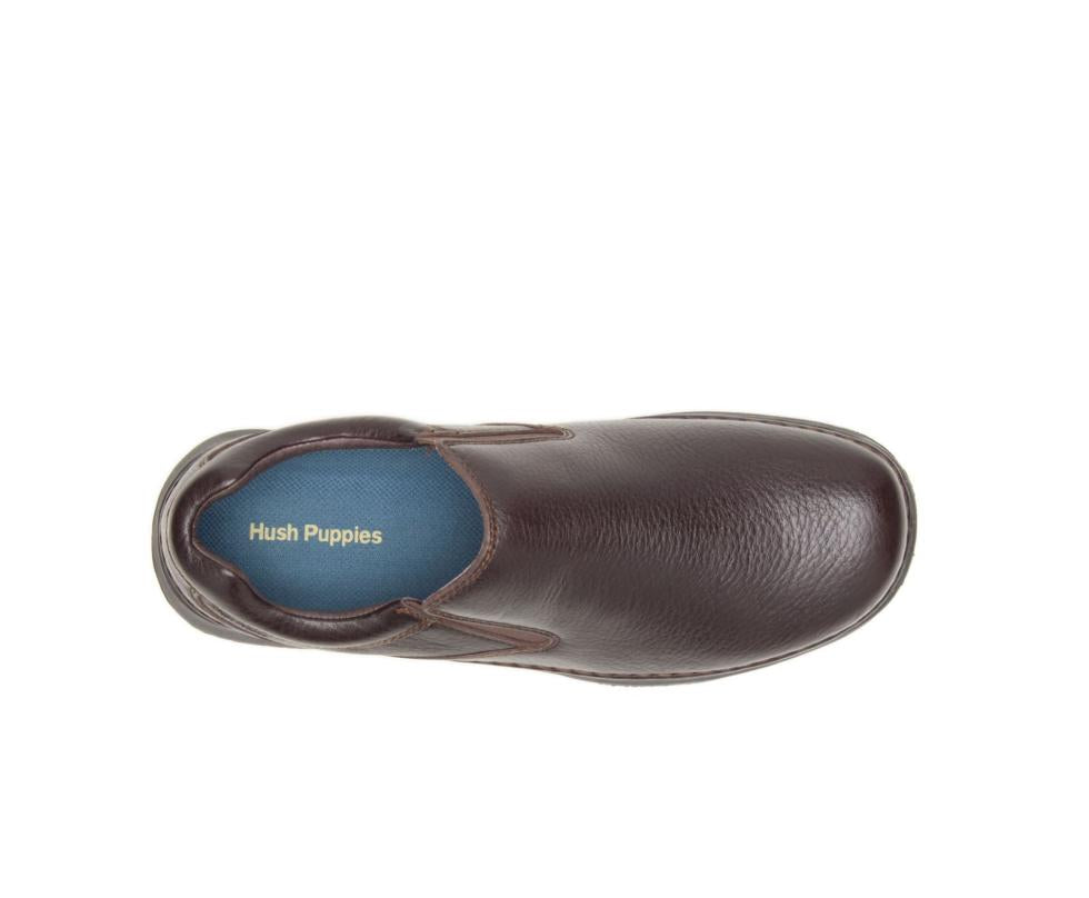 Hush Puppies Lunar Ii Dark Brown Leather | Men Slip-Ons