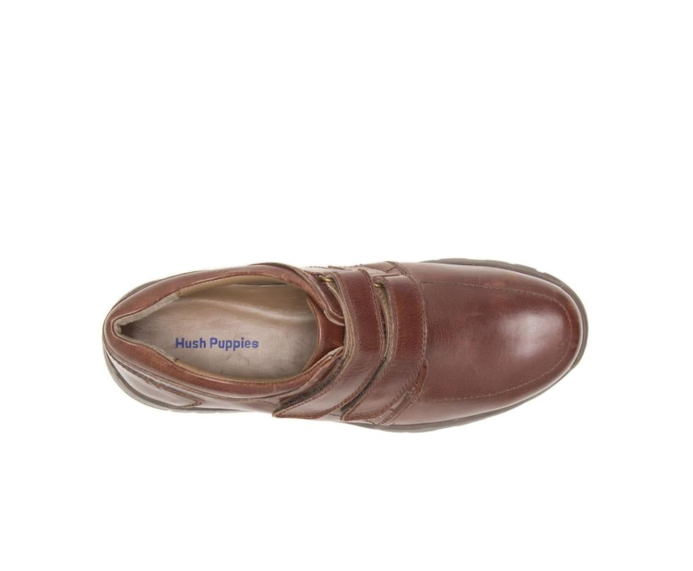 Hush Puppies Luthar Henson Dark Brown Leather | Men Walking Shoes