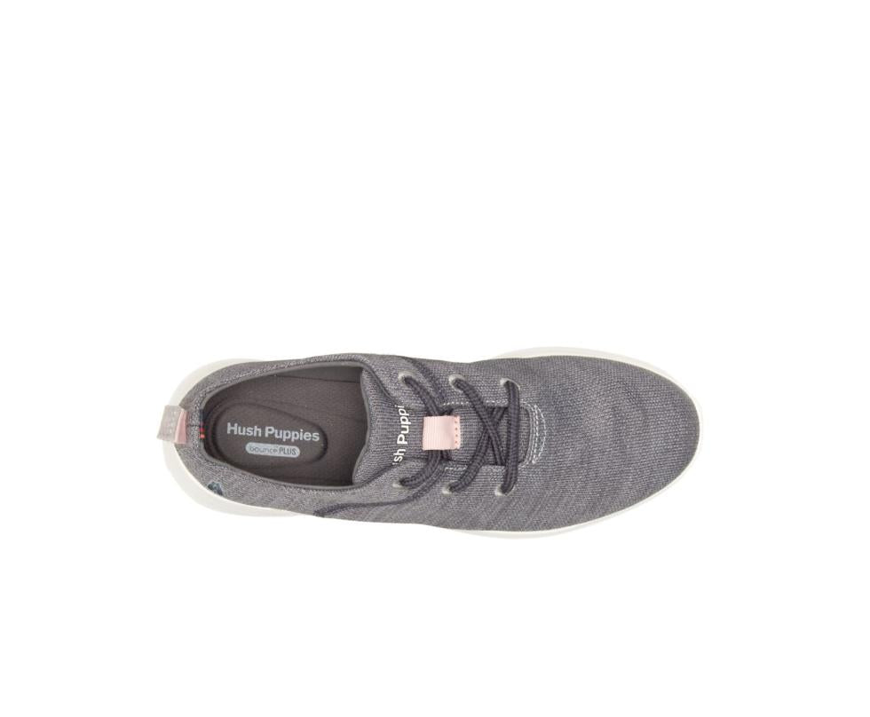 Hush Puppies Makenna Lace Up Grey Multi Heathered | Women Sneakers