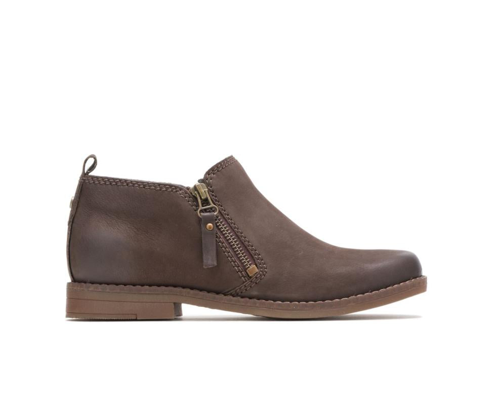 Hush Puppies Mazin Cayto Dark Brown Nubuck | Women Boots