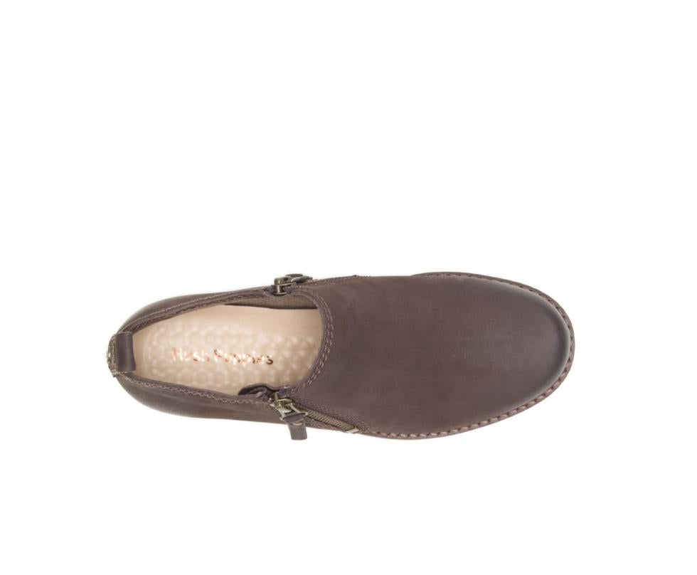 Hush Puppies Mazin Cayto Dark Brown Nubuck | Women Boots