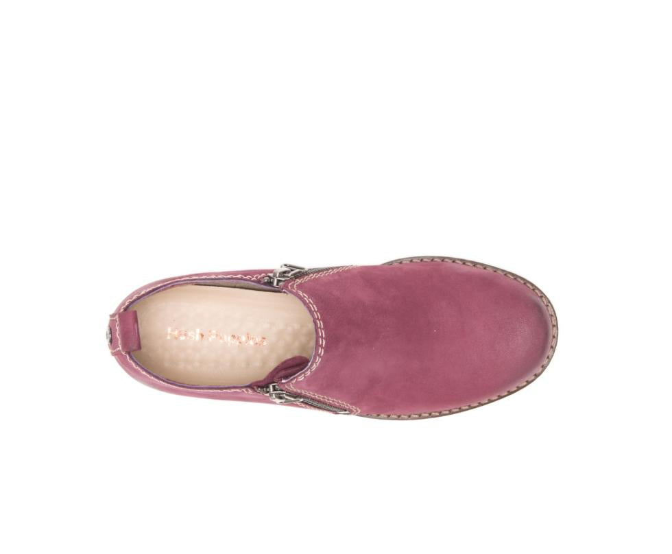 Hush Puppies Mazin Cayto Dark Wine Nubuck | Women Boots