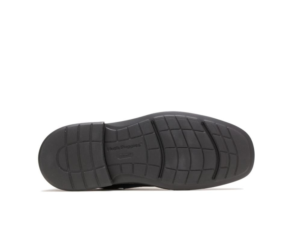 Hush Puppies Peri Hopper Black Leathe17r | Men Walking Shoes
