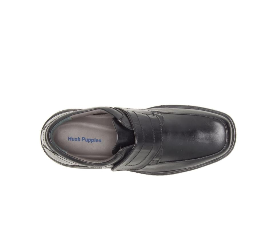 Hush Puppies Peri Hopper Black Leathe17r | Men Walking Shoes