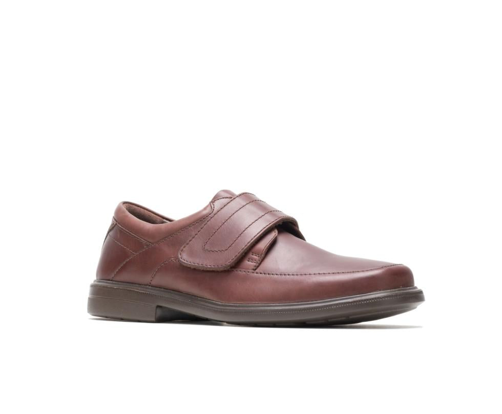 Hush Puppies Peri Hopper Dark Brown Leather | Men Walking Shoes