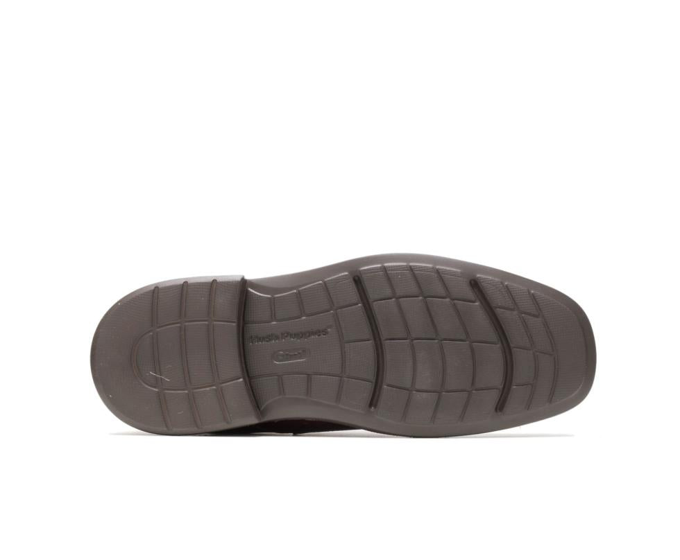 Hush Puppies Peri Hopper Dark Brown Leather | Men Walking Shoes
