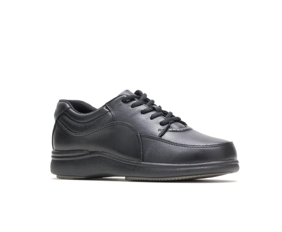 Hush Puppies Power Walker Black Leather | Women Walking Shoes