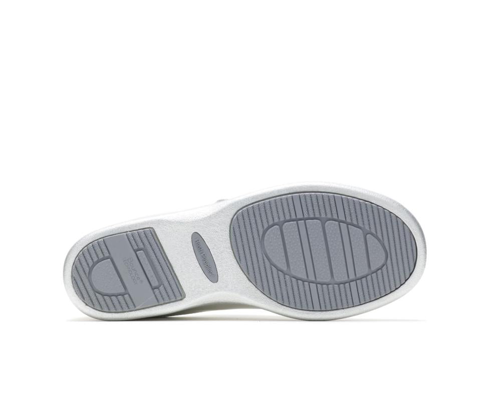 Hush Puppies Power Walker Ii Silver Metallic Leather | Women Walking Shoes