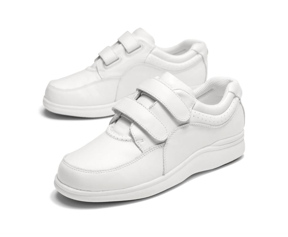 Hush Puppies Power Walker Ii White Leather | Women Walking Shoes