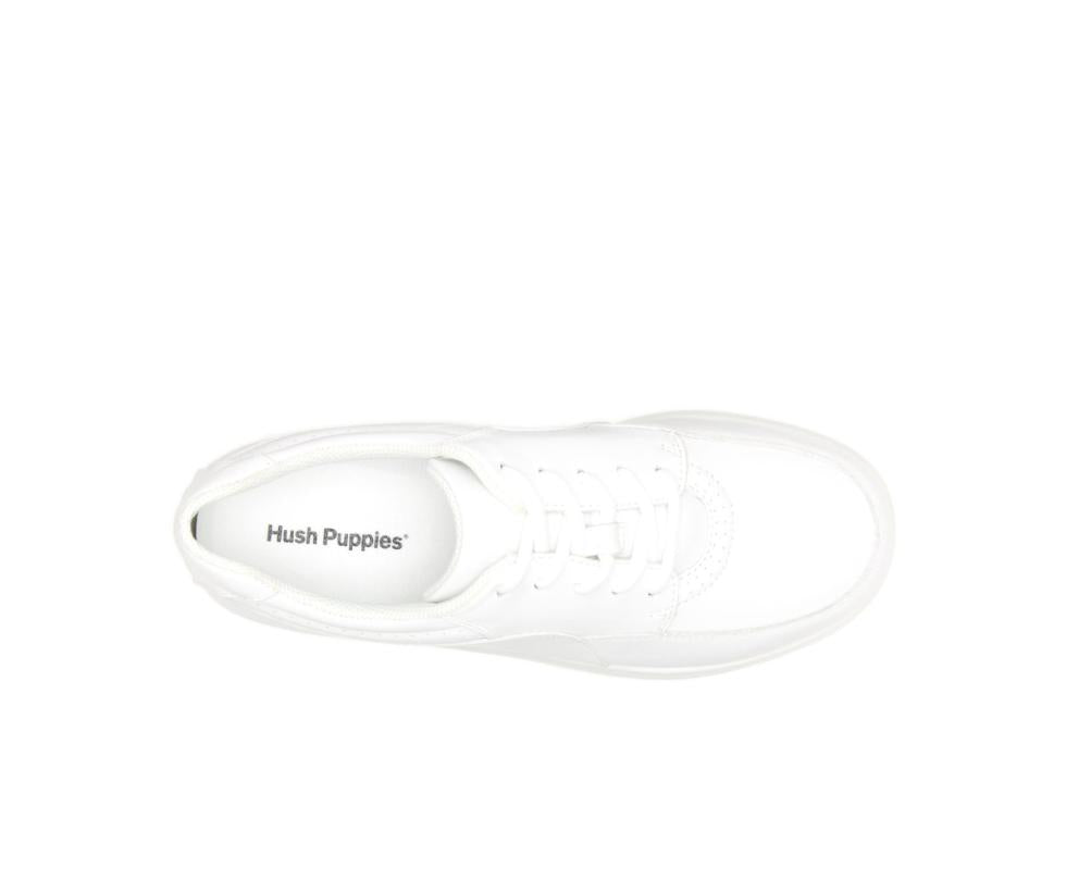 Hush Puppies Power Walker White Leather | Women Walking Shoes