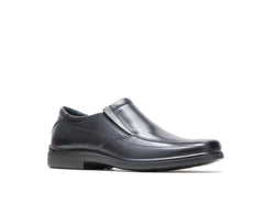 Hush Puppies Rainmaker Black Leather | Men Slip-Ons