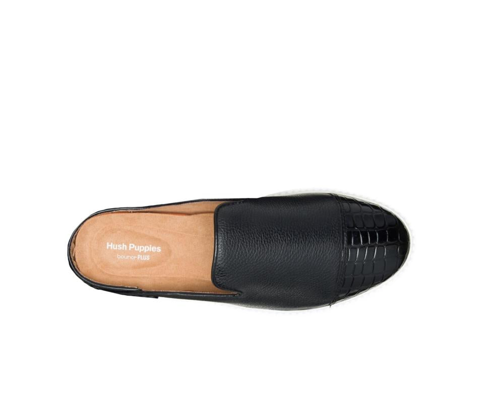 Hush Puppies Sabine Mule Black Leather | Women Sneakers