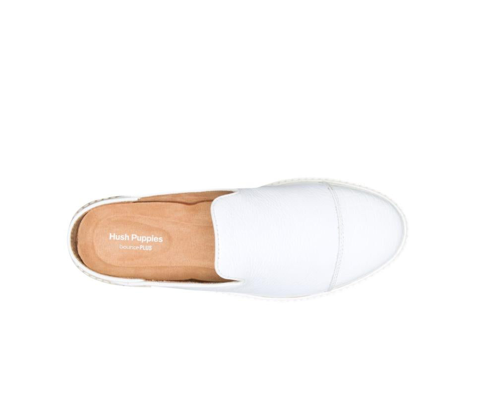Hush Puppies Sabine Mule White Leather | Women Sneakers