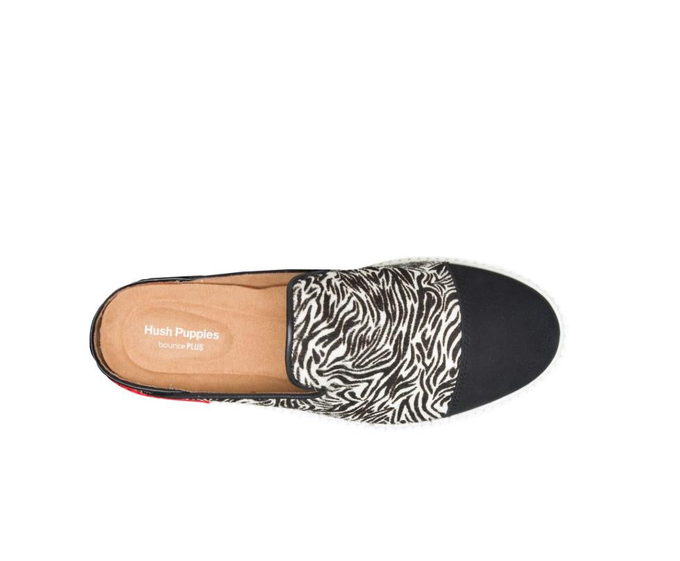 Hush Puppies Sabine Mule Zebra Calf Hair | Women Sneakers