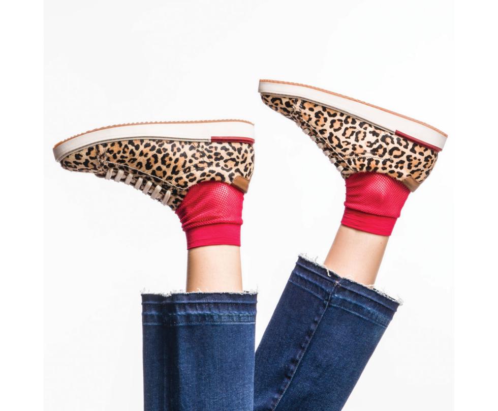 Hush Puppies Sabine Sneaker Leopard Calf Hair | Women Sneakers