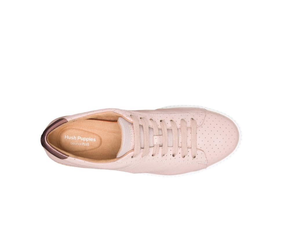 Hush Puppies Sabine Sneaker Pale Blush Perf Leather | Women Sneakers
