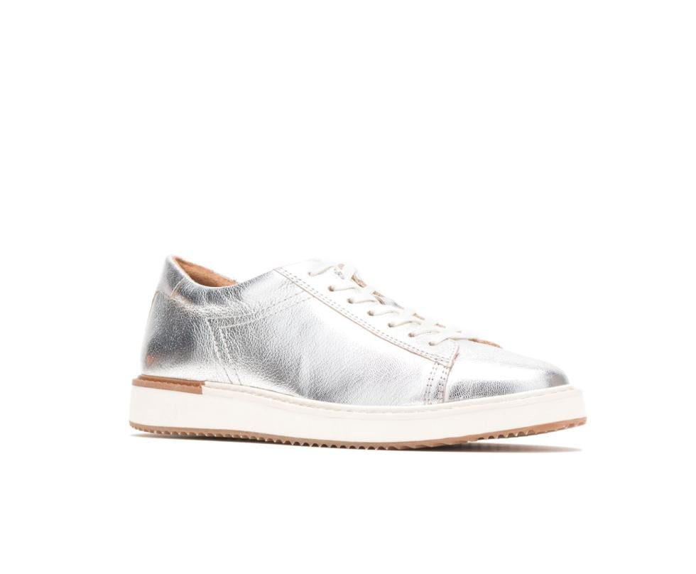 Hush Puppies Sabine Sneaker Silver Metallic Leather | Women Sneakers