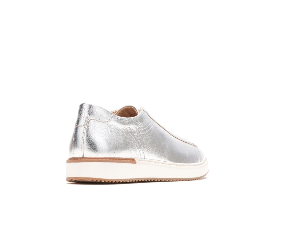 Hush Puppies Sabine Sneaker Silver Metallic Leather | Women Sneakers
