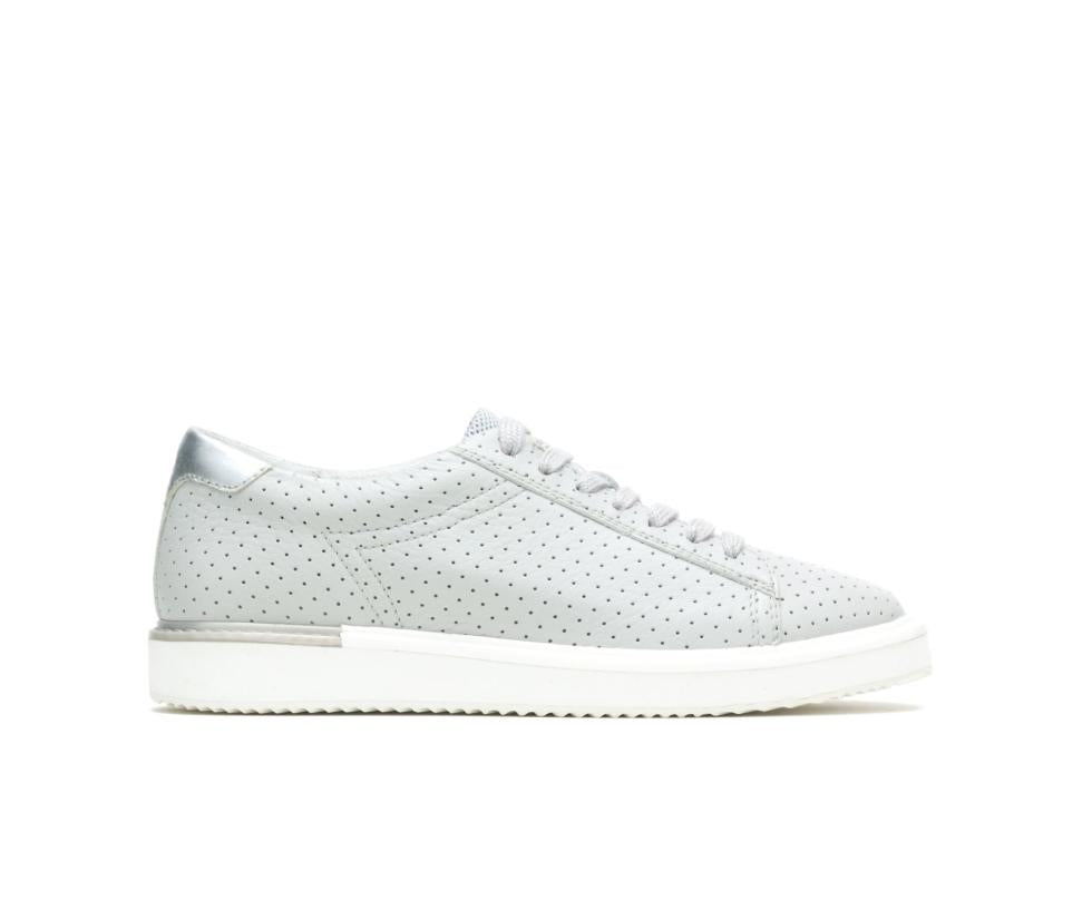 Hush Puppies Sabine Sneaker Vapor Grey Perf Leather | Women Sneakers