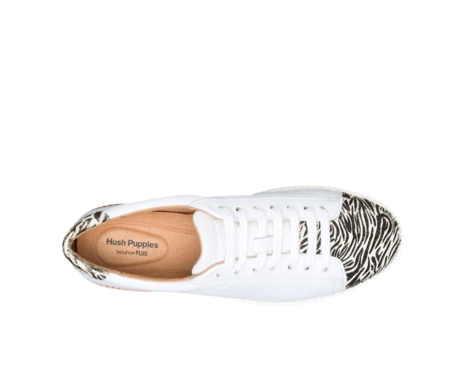 Hush Puppies Sabine Sneaker White Leatherzebra | Women Sneakers