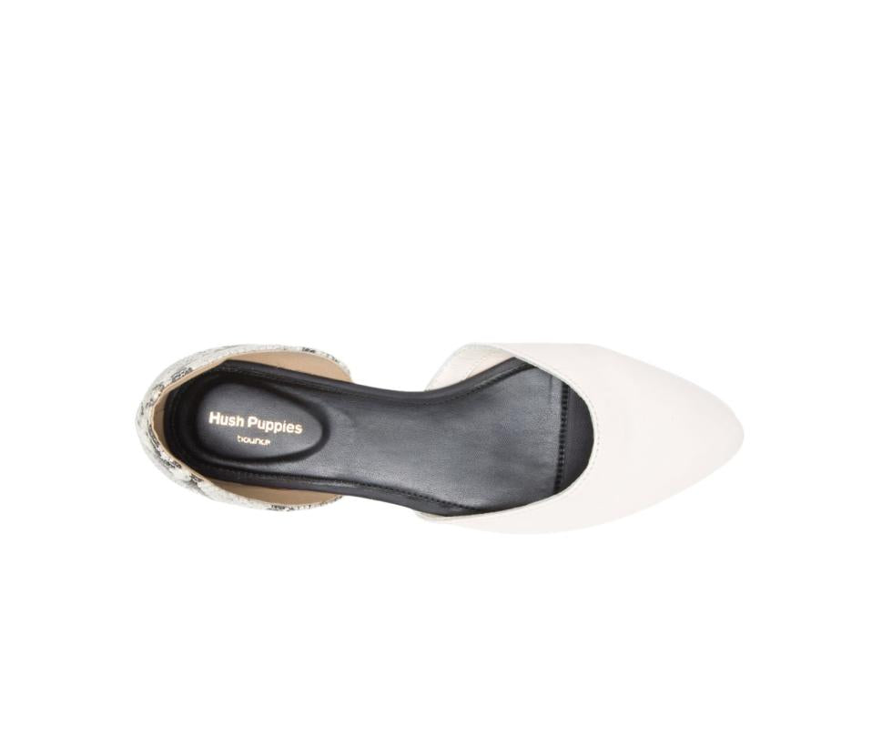 Hush Puppies Sadie D'Orsay Ivorysnake Leather | Women Flats &amp; Slip-Ons