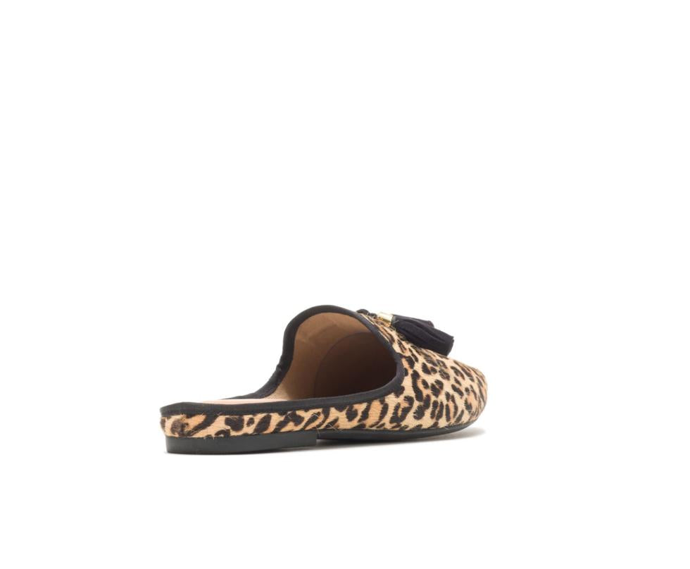 Hush Puppies Sadie Tassel Mule Leopard Calf Hair | Women Flats &amp; Slip-Ons