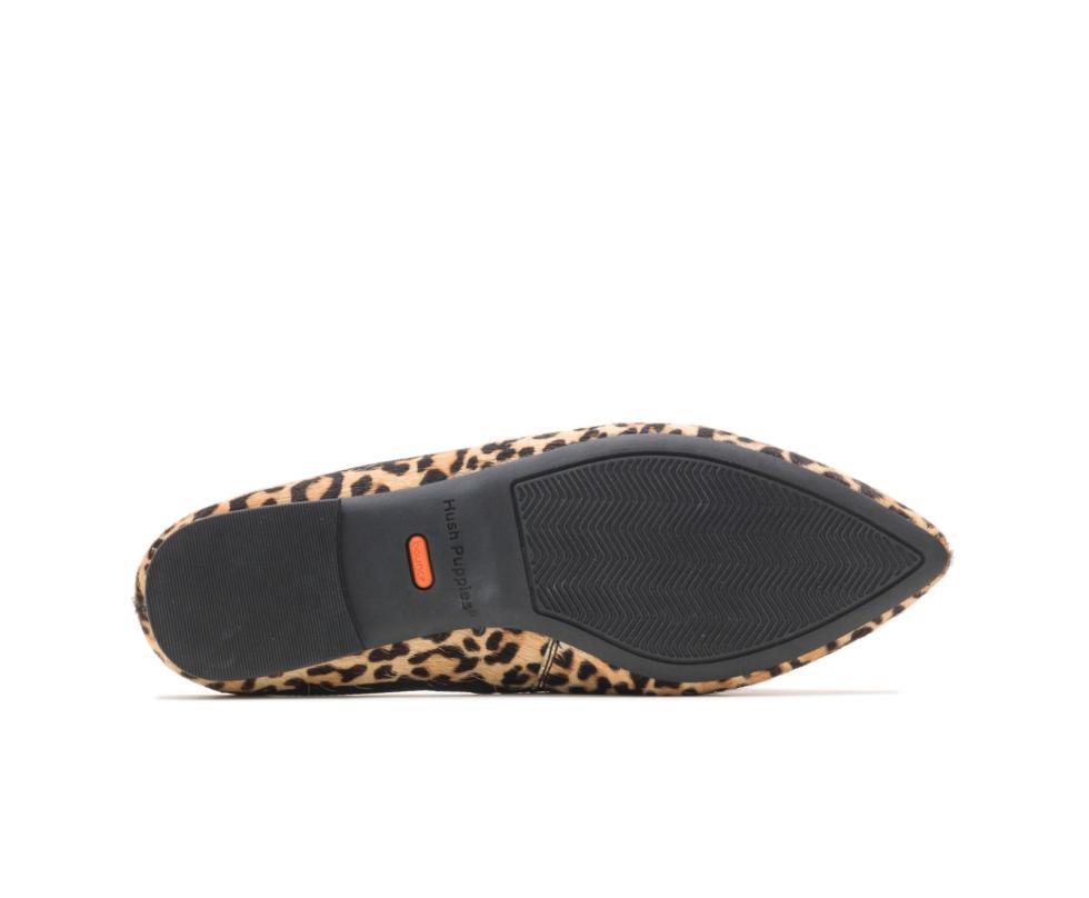 Hush Puppies Sadie Tassel Mule Leopard Calf Hair | Women Flats &amp; Slip-Ons