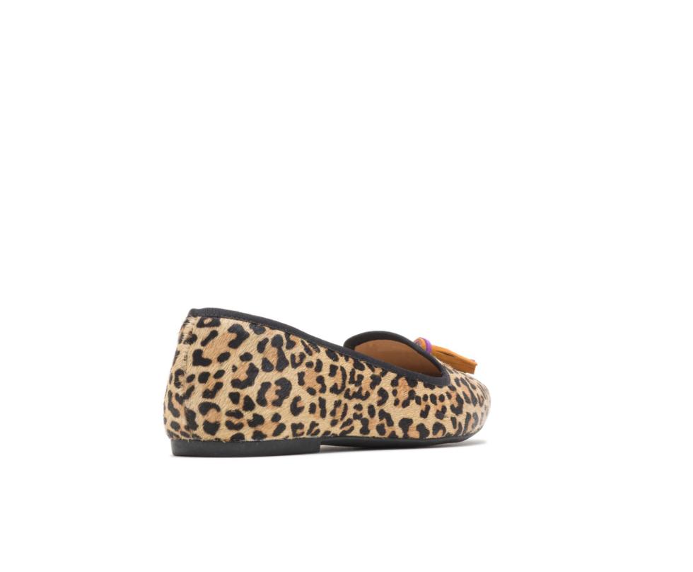 Hush Puppies Sadie Tassel Slip-On Leopard Calf Hair | Women Flats &amp; Slip-Ons