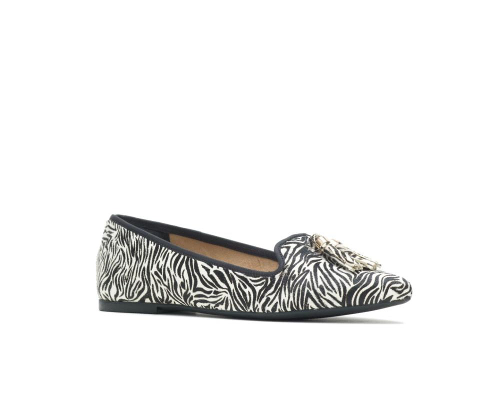 Hush Puppies Sadie Tassel Slip-On Zebra Calf Hair | Women Flats &amp; Slip-Ons