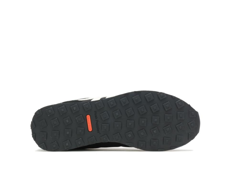 Hush Puppies Seventy8 Black Suede | Men Sneakers