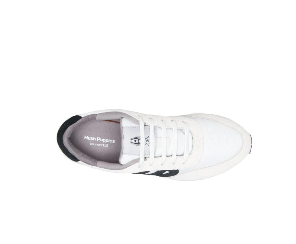 Hush Puppies Seventy8 White Suede | Women Sneakers