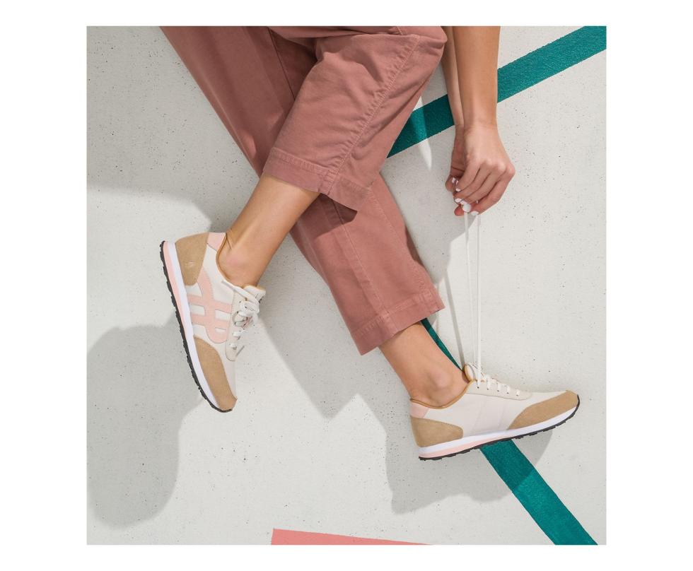 Hush Puppies Seventy8 White Suede | Women Sneakers