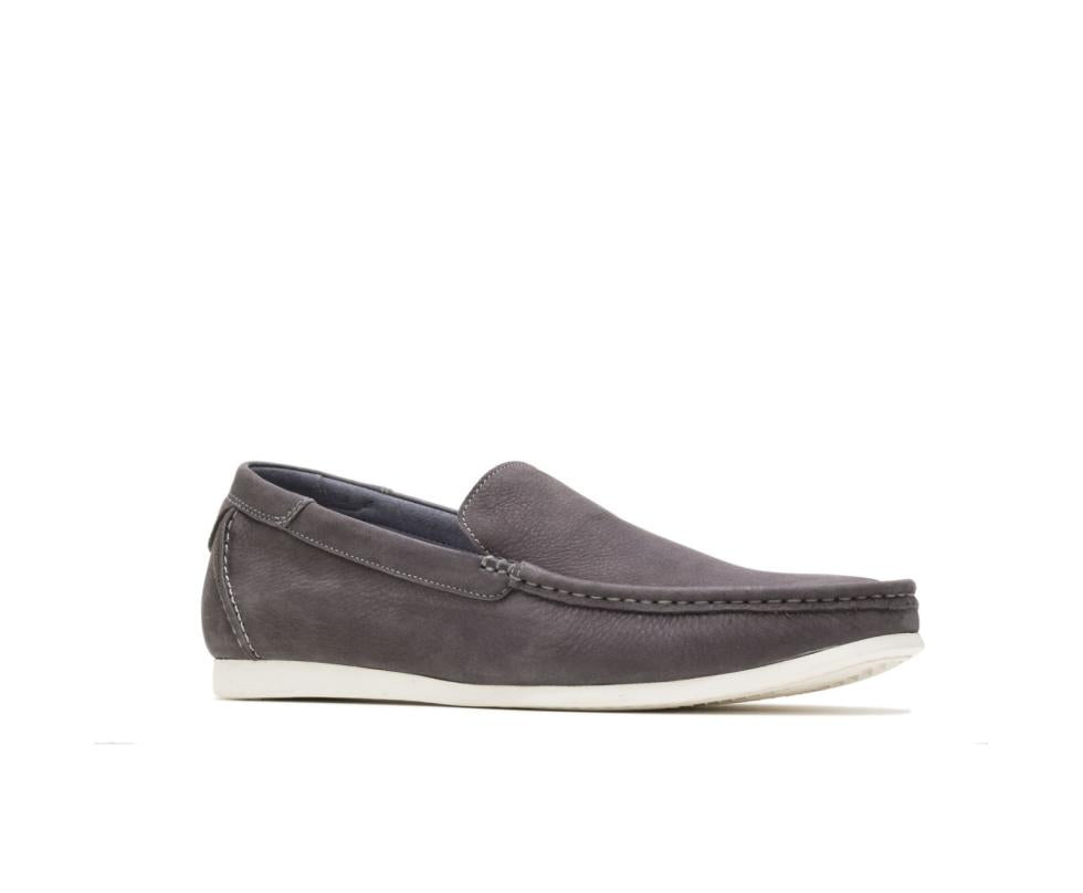 Hush Puppies Shane Venetian Frost Gray Nubuck | Men Slip-Ons