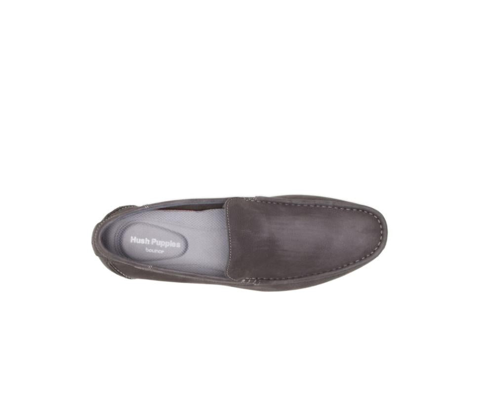 Hush Puppies Shane Venetian Frost Gray Nubuck | Men Slip-Ons