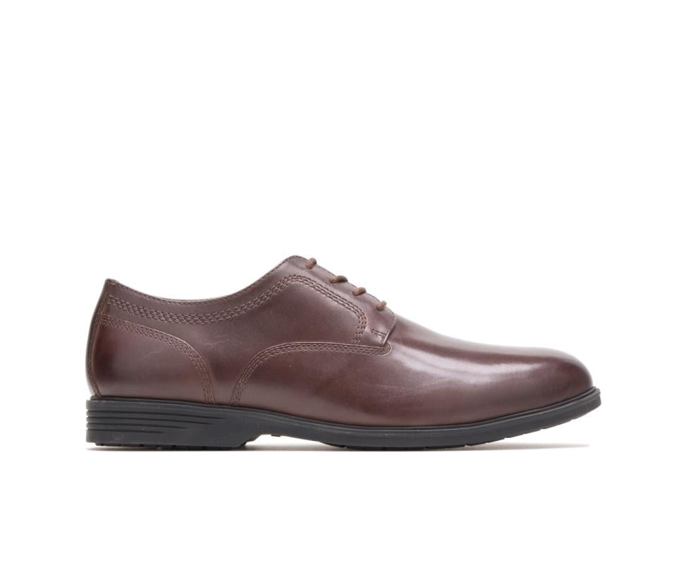 Hush Puppies Shepsky Pt Oxford Dark Brown Leather | Men Oxfords
