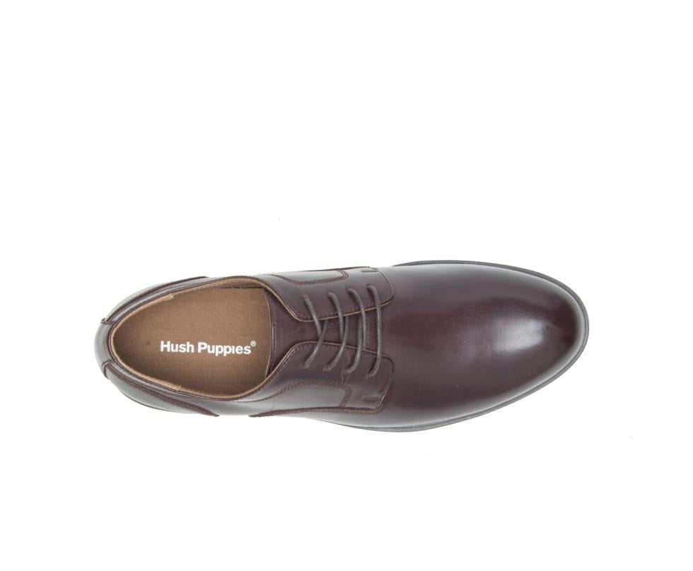 Hush Puppies Shepsky Pt Oxford Dark Brown Leather | Men Oxfords